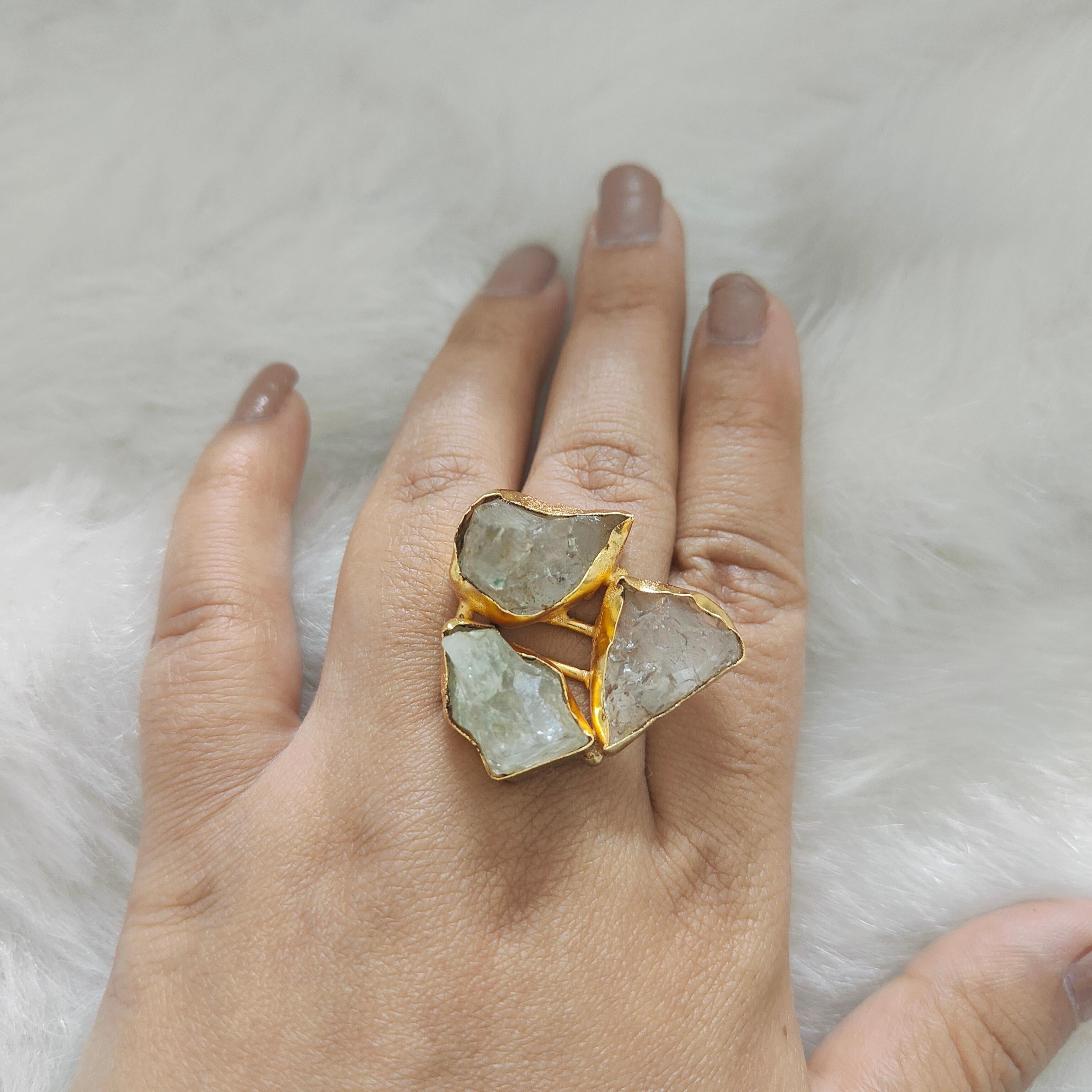 Druzy stone earring Grey