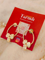 18 Kt Gold Plated Round Gold small earring - Perfect for your everyday look