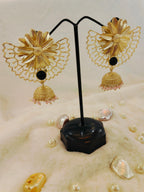 18 Kt Gold Plated chand bali Semi Precious stone