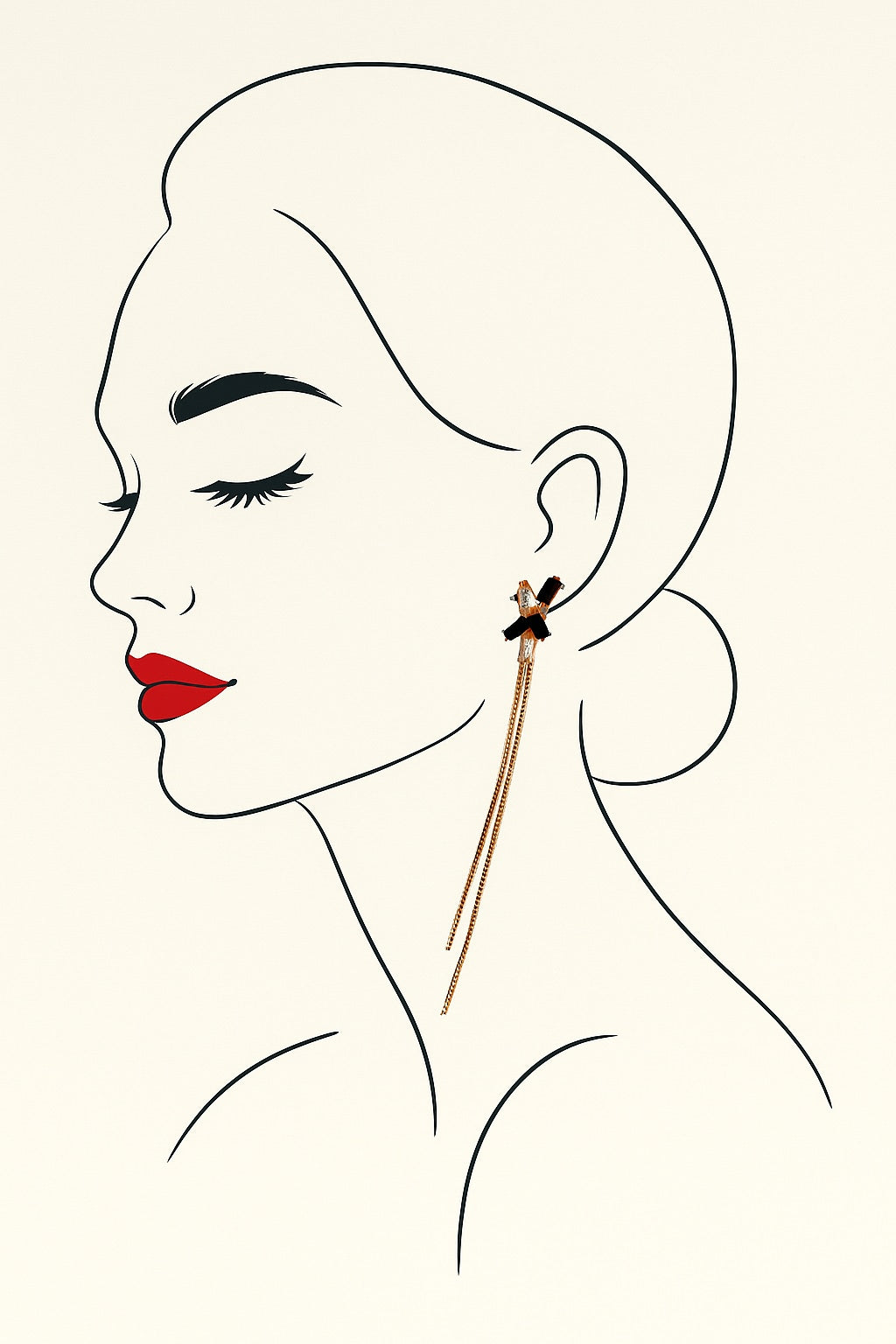Black zircon dangler