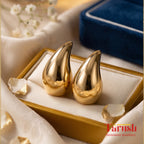 18 Kt Gold Plated water drop earring Semi Precious stone