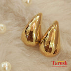 18 Kt Gold Plated water drop earring Semi Precious stone